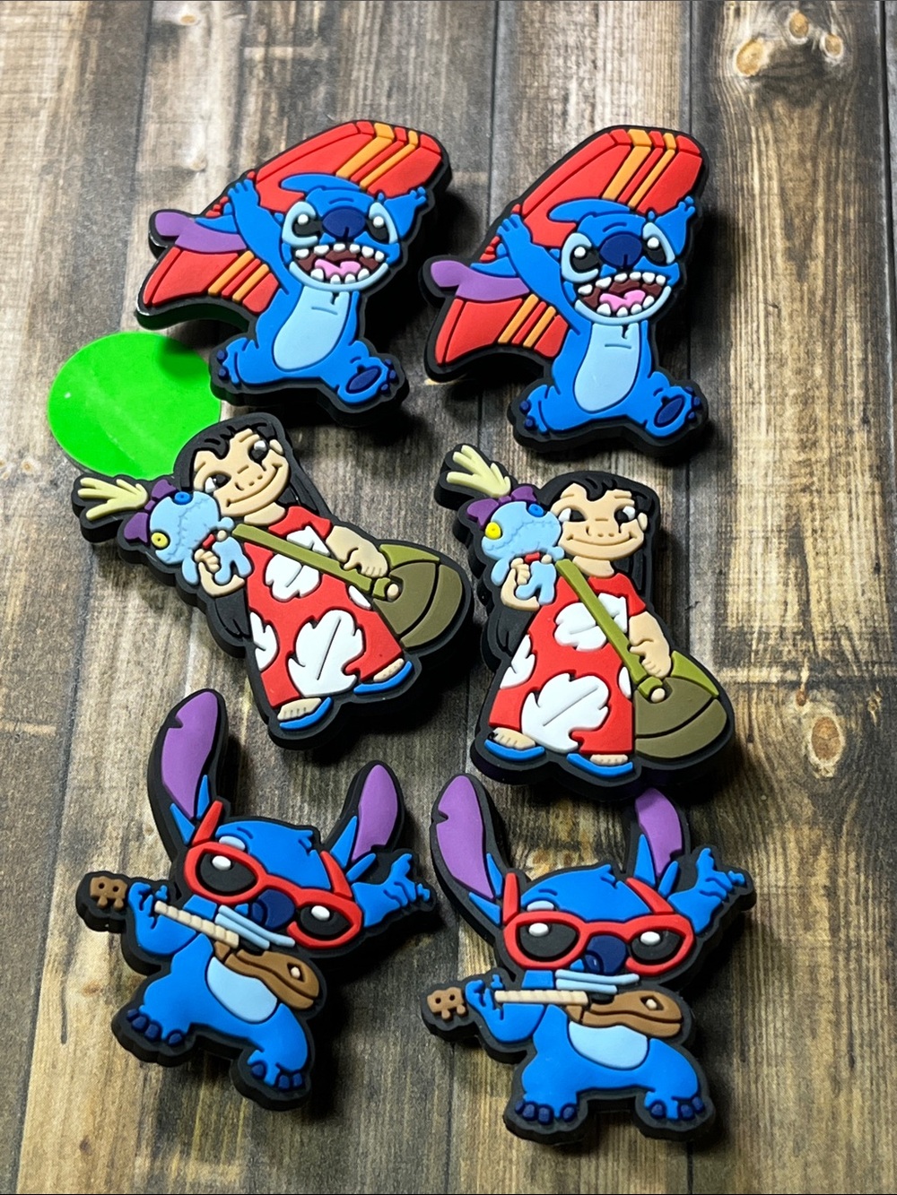 5for$10 Lilo And Stitch Singing for Croc Shoes 6Pcs Croc Charms Accessories